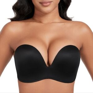 Exerin Push Up Bras Seamless Wireless Anti-Slip Women's Strapless Bra